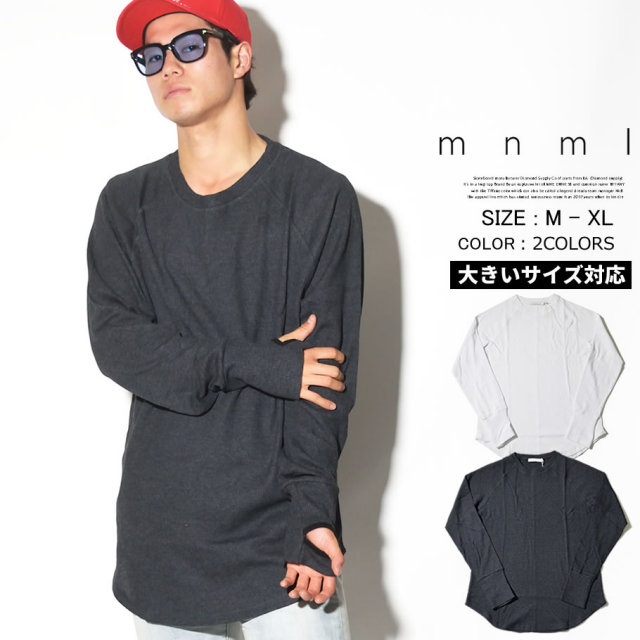 mnml ミニマル ロンT 長袖tシャツ メンズ ラグラン ストリート ヒップホップ ファッション 通販 18ML-SP416L MLTT010
