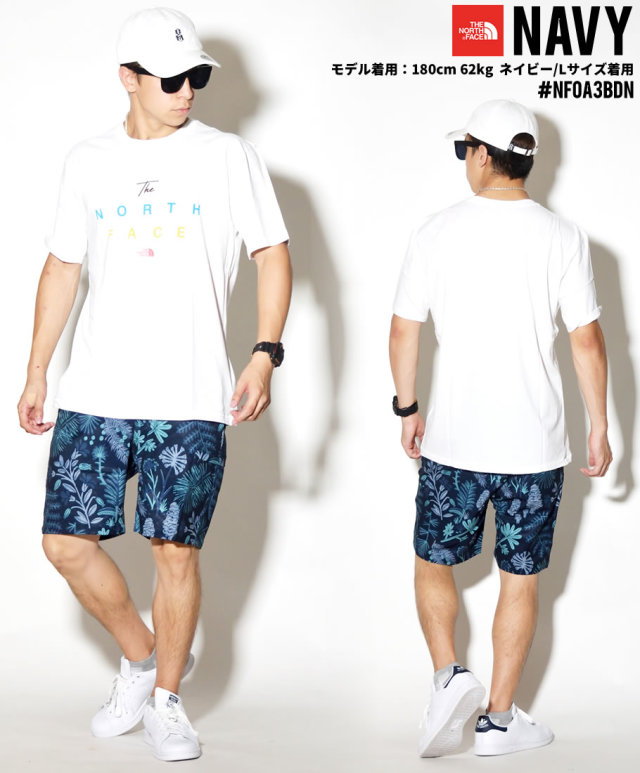 THE NORTH FACE ザノースフェイス ハーフパンツ メンズ 花柄 NF0A3BDN NFDT001