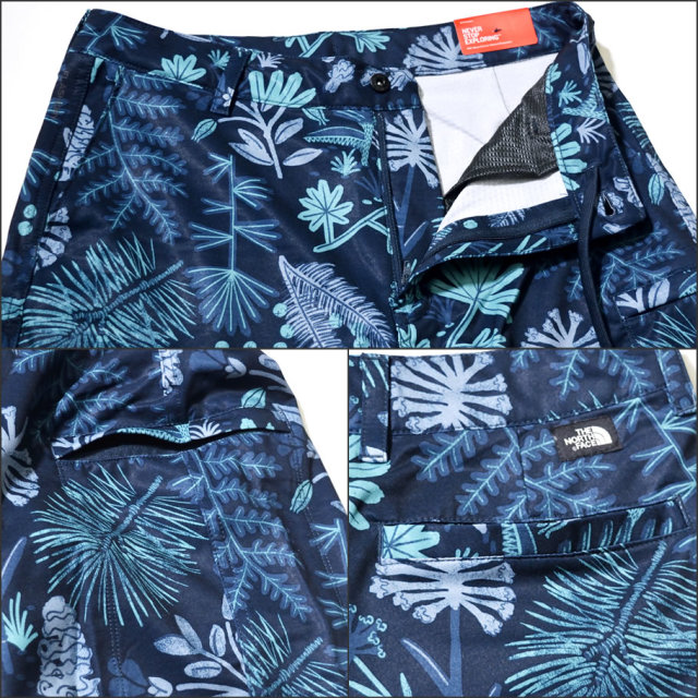 THE NORTH FACE ザノースフェイス ハーフパンツ メンズ 花柄 NF0A3BDN NFDT001