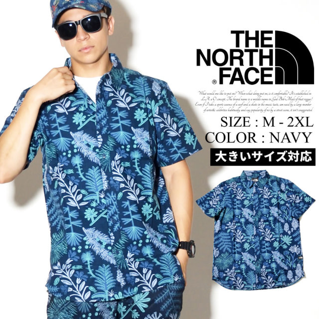 THE NORTH FACE ザノースフェイス 半袖シャツ メンズ 花柄 NF0A3MCI NFOT001