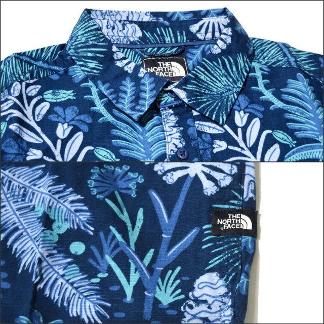 THE NORTH FACE ザノースフェイス 半袖シャツ メンズ 花柄 NF0A3MCI NFOT001