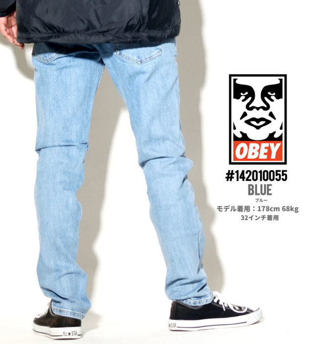 OBEY オベイ デニムパンツ ジーンズ メンズ Gパン ストリート系 ファッション 服 通販 142010055 OBDT003
