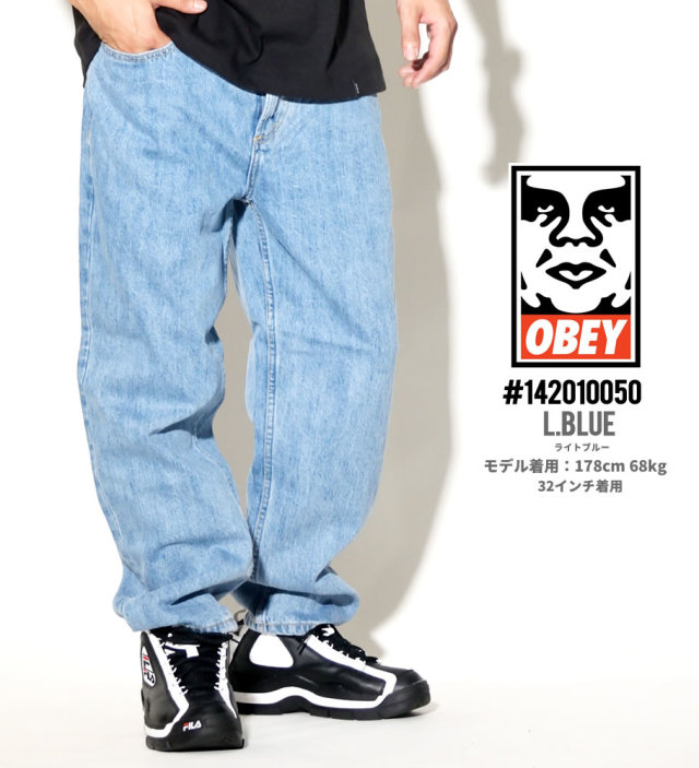 OBEY オベイ デニムパンツ ジーンズ メンズ Gパン ストリート系 ファッション 服 通販 142010050 OBDT005