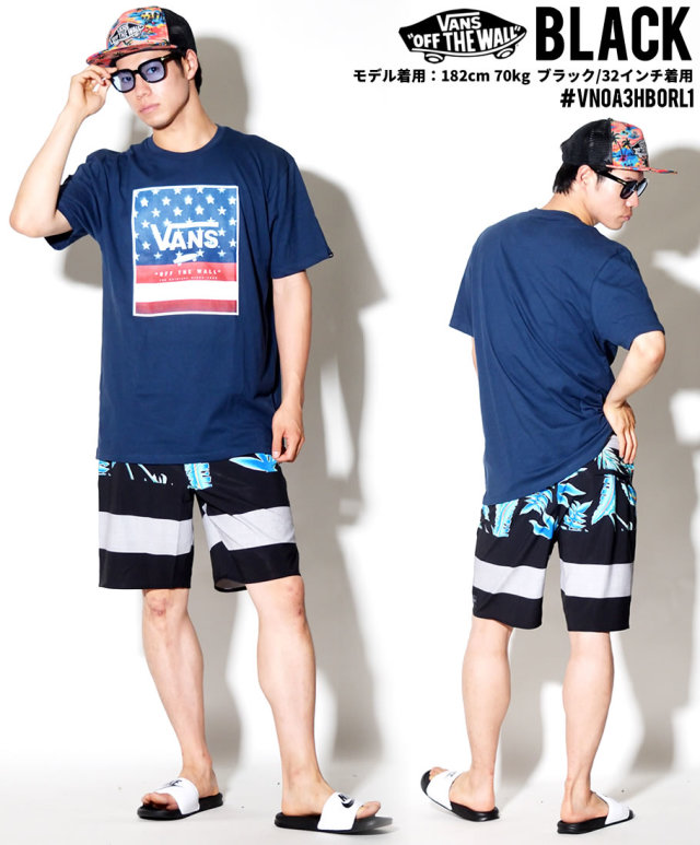 VANS バンズ 水着 海パン ボードショーツ スイムパンツ メンズ 大きいサイズ アロハ柄 スケーター サーフ系 ファッション VNDT006