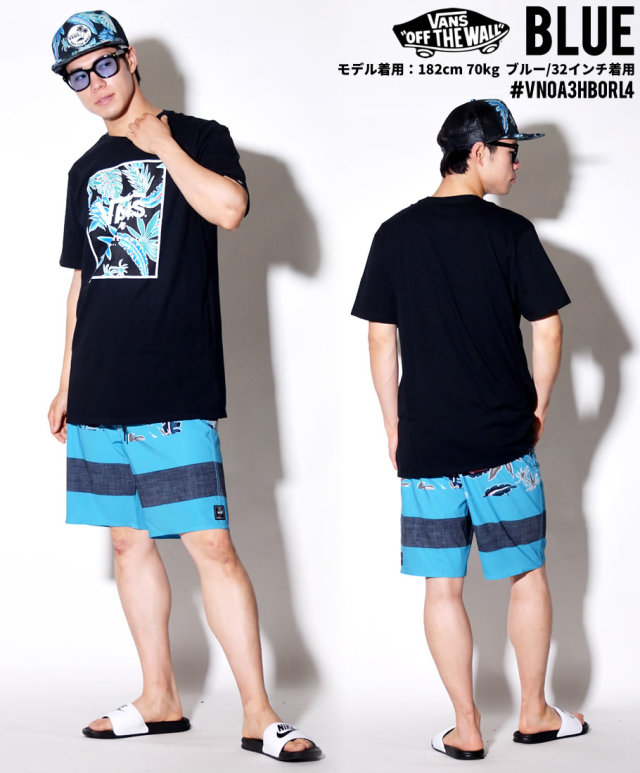 VANS バンズ 水着 海パン ボードショーツ スイムパンツ メンズ 大きいサイズ アロハ柄 スケーター サーフ系 ファッション VNDT006