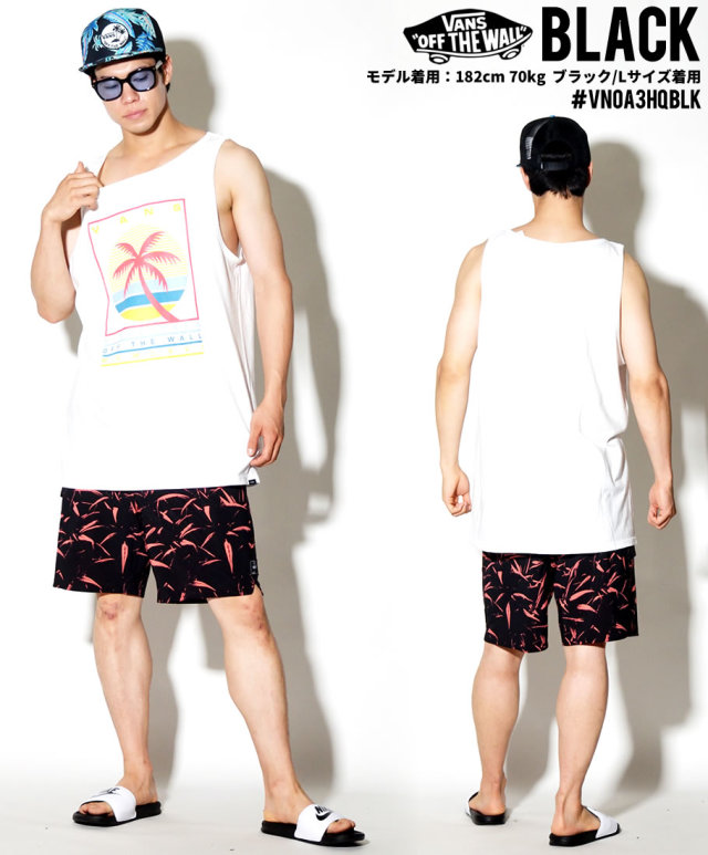 VANS バンズ 水着 海パン ボードショーツ スイムパンツ メンズ 大きいサイズ ボタニカル柄 サーフ系 スケーター ファッション VNDT009