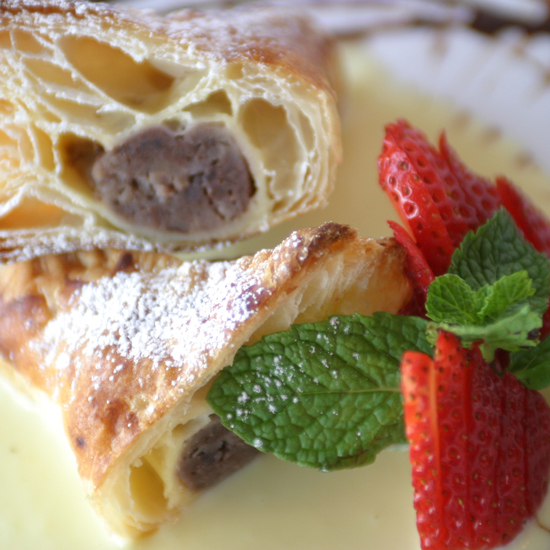 ホットバナナパイ～生クリームを添えて～
