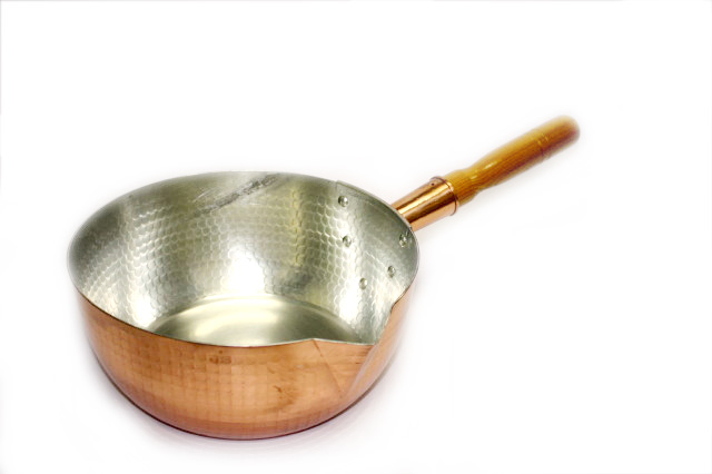 銅　雪平鍋　錫引あり(30cm)