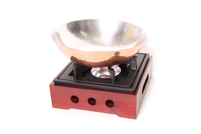 銅あられ鍋民芸風こんろセット