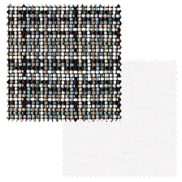 【オーダーカーテン新築セット】ミッドセンチュリーのコーディネート【MC-22】2窓セット