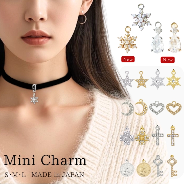 チョーカー 黒 ベロア ベルベット リボン チャーム付 メンズ レディース キッズ 細い 0.9cm幅 長さ 3サイズ ベロア 日本製 メール便 dplus arts