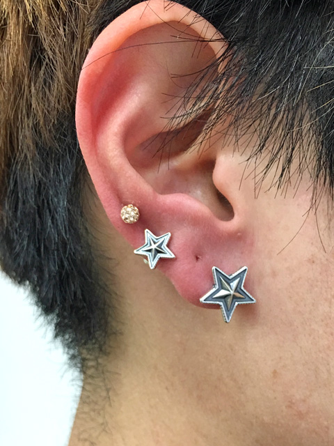 【直輸入純正品】コディー・サンダーソン作 05-0019 スター・ピアス(S) 2個セット