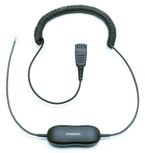 Jabra製　電話機向け業務用ヘッドセット接続スマートカールコード GN1200CC(88011-99)