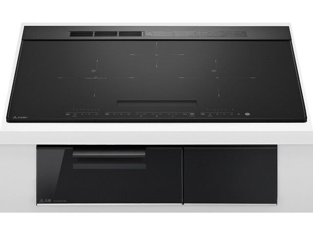 送料無料 三菱 IHクッキングヒーター IH CROSS+TOP CS-A207-B(マットブラック)75cmワイドトップ【工事対応可】