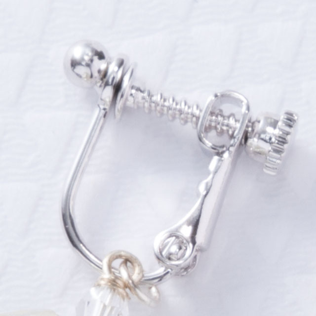 【カミノシゴト(本美濃紙)】Balle縞ブラック ピアス・イヤリング OrigamiJewelイヤリング金具・シルバー