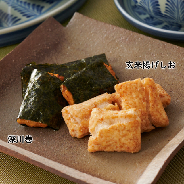 【有機JAS認定/国産有機もち米使用】玄米揚げしお 30g 玄米揚げしお