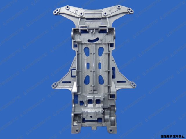 TA9128 タミヤ アフターパーツ VSシャーシ(シルバー)