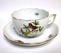 ヘレンド(Herend)ロスチャイルドバード ティーカップ&ソーサー【期間限定ポイント10倍】