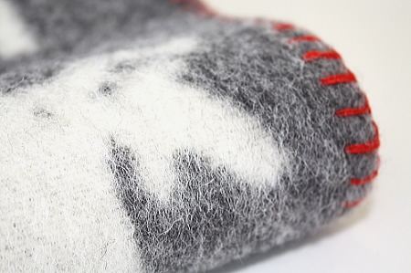 送料一律500円】【高品質】ヘラジカ・トナカイ柄 あったか ウール