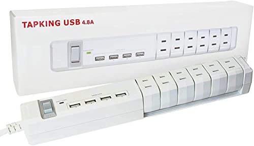 TAPKING USB AC6個口 4.8A USB4ポート