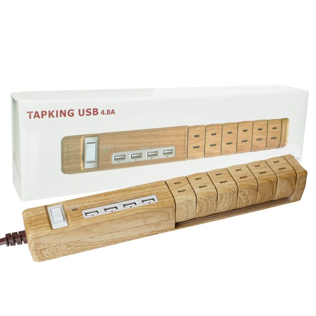 TAPKING USB AC6個口 4.8A USB4ポート
