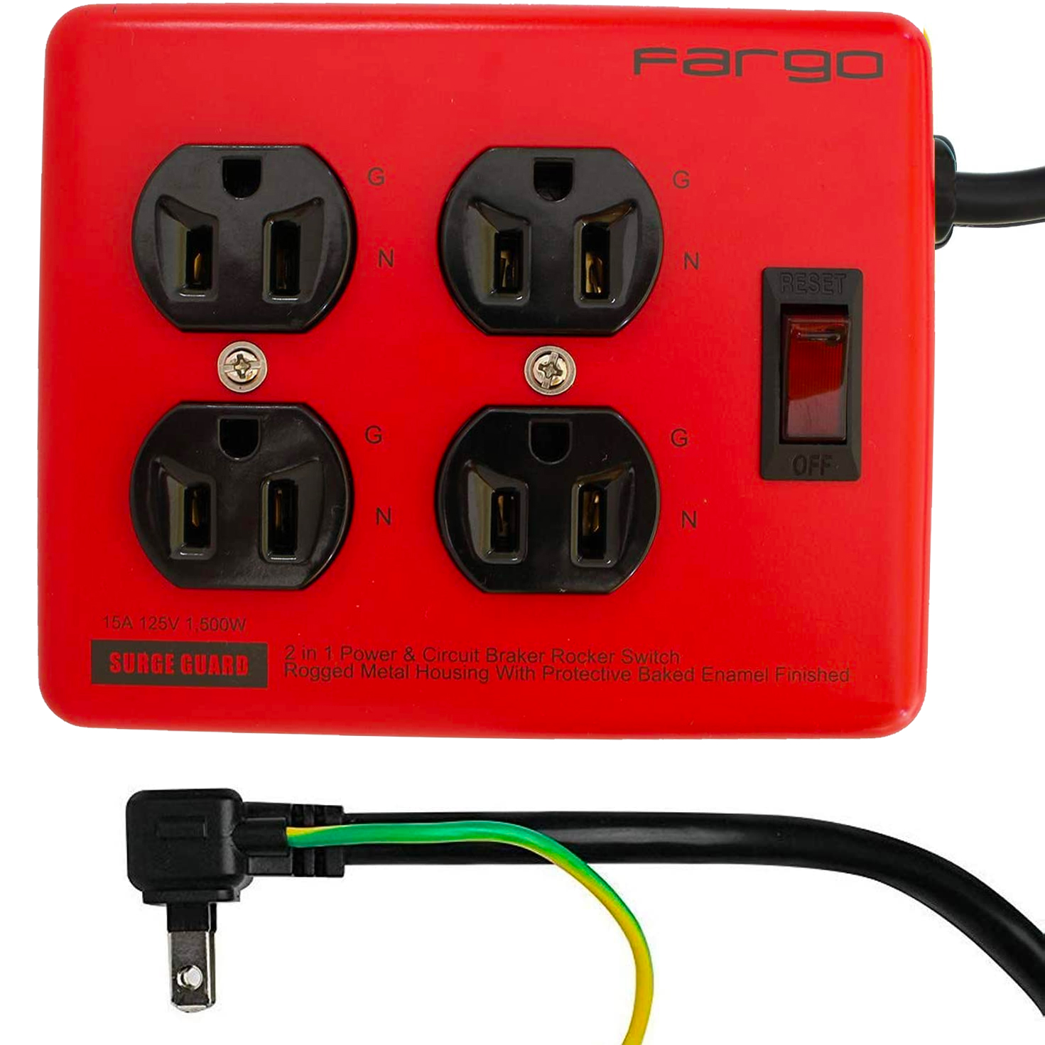 STEELTAP RED 電源タップ レッド