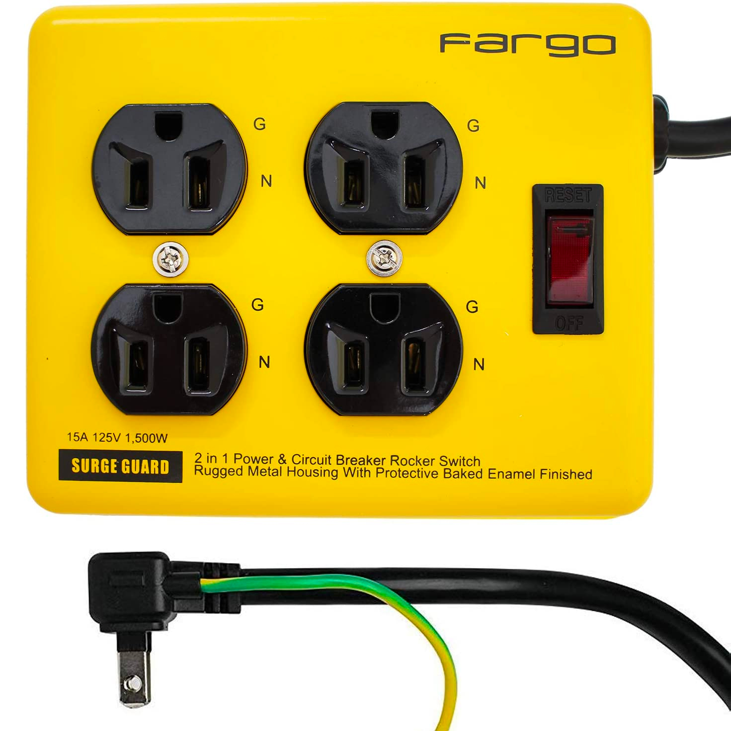 STEELTAP YELLOW 電源タップ イエロー