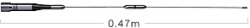 第一電波工業　AZ505　144/430MHz帯高利得２バンドモービルアンテナ（レピーター対応型）DIGITAL対応