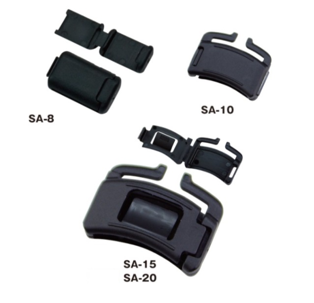 8ミリ 10ミリ 15ミリ 20ミリ 平紐用 ヒモ止め サルカン アジャスター ネックストラップ用 縫製加工不要のワンタッチ装着 日本製 A06600