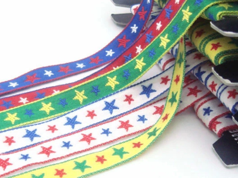 日本製 星 刺しゅうリボン ポリエステルテープ 0.5ミリ厚 10mm幅