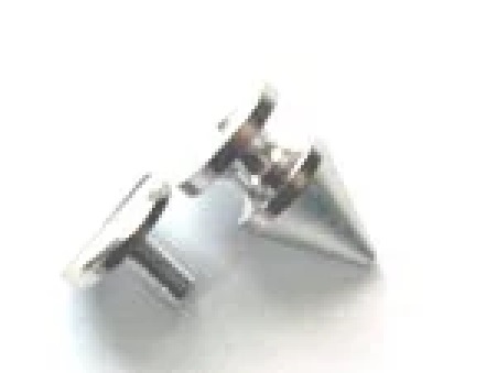 スパイク金具(ロンドン鋲)U70000 シルバー。全長、12ミリ、15ミリ、21ミリ、29ミリ、サイズ があります。