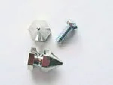 スパイク金具(ロンドン鋲)U70596 シルバー。全長、13ミリ、25ミリ、サイズ があります。