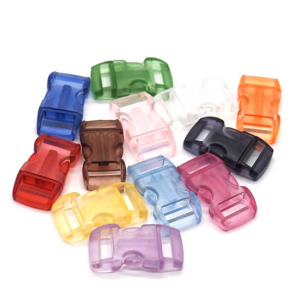 カラースケルトン プラスチックバックル 10ミリサイズ