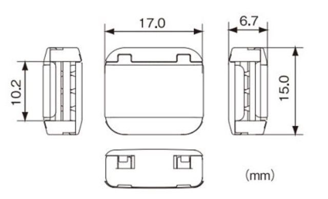 日本製 10mm 平紐用プラスチックコドメ 紐止め 縫製加工不要 平紐用 紐止め 紐カシメ A06300