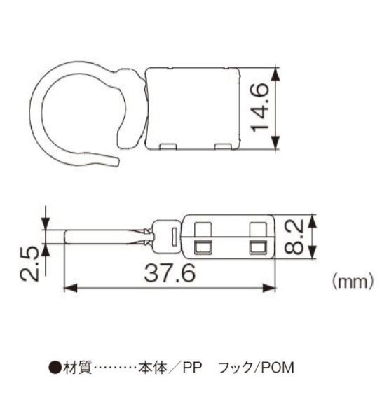 日本製 NP-M10K マーゼン 回転タイプ 3～5mm径 の丸紐 ネック