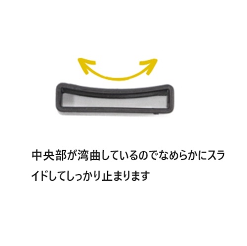 デュラフレックス 20mm 25mm テープアジャスターサルカン duraflex Low Profile Strap Keeper ベルト止め サルカン