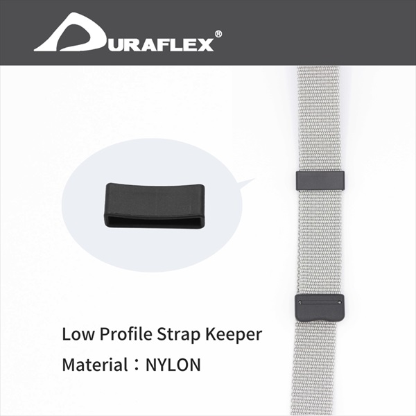 デュラフレックス 20mm 25mm テープアジャスターサルカン duraflex Low Profile Strap Keeper ベルト止め サルカン