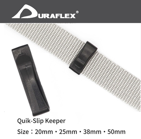 デュラフレックス  20mm 25mm 38mm 50mm テープクリップ ベルトクリップ Duraflex Quik-Slip Keeper 首輪金具 首輪パーツ