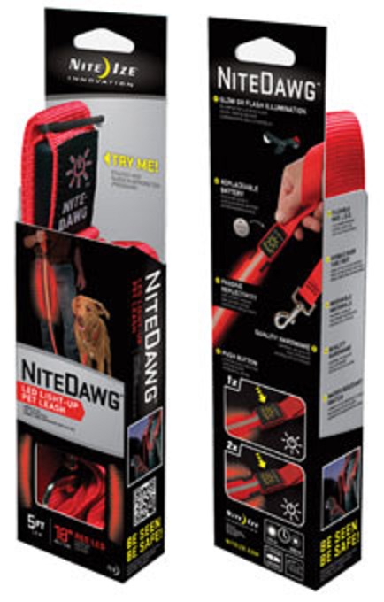 ナイトアイズ(USA) ライトアップドッグリード E22000 ペット用 セーフティーLEDライトリード NITE IZE (USA) Light Up Dog Lead