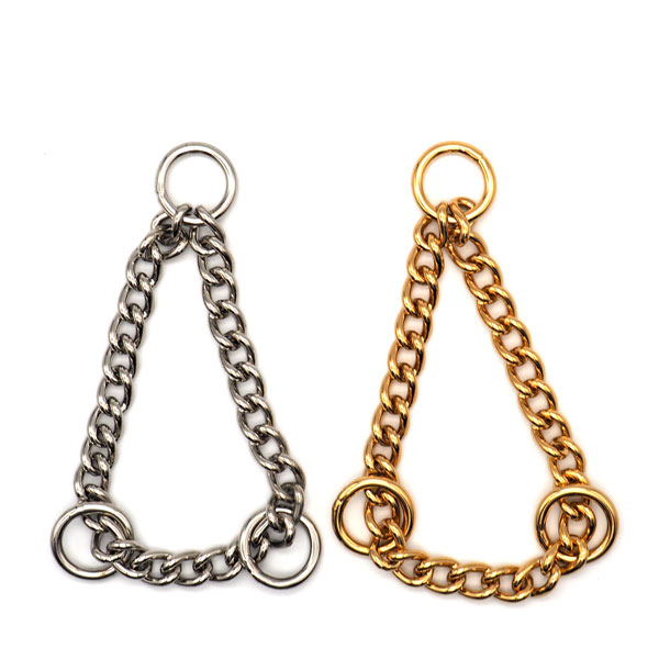 シルバー ゴールド マルカン3連 チェーン幅7ミリ 19グラム SS12 小型