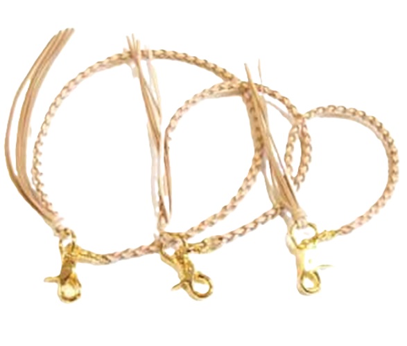 セール価格 60%OFF　ヌメ革 くみひもタイプ ウォレットチェーン 34 44 64 CM サイズ ゴールド シルバー 金具 日本製