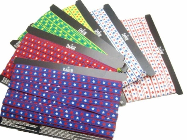 日本製 星 刺しゅうリボン ポリエステルテープ 0.5ミリ厚 10mm幅