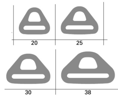 YKKテープアジャスタープラスチックDカン LD-Sシリーズ 20ミリ、25ミリ