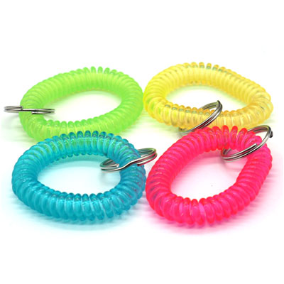 伸縮 コイルコード コイルブレスレット ポリウレタン 紛失防止用