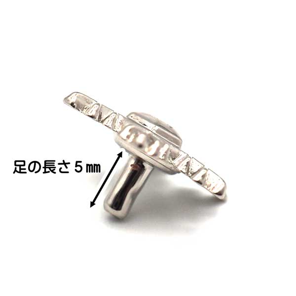 飾りカシメ 雪の結晶 14ｍｍシルバー ゴールド アンティーク U11190