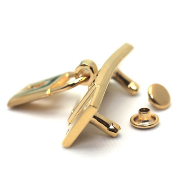 HERMES エルメス カデナ 24Kメッキ No.114 114番 鍵付き ☆HERMES