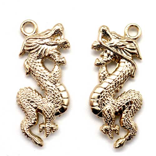 龍神チャーム 竜神 お守り 仕事運 金運アップ 成功成就 X18330 ゴールド 