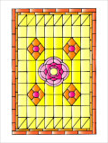 No.41�����ƥ�ɥ��饹�����롡������C��W300mm��H450mm