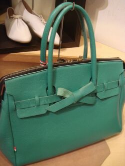 faborsa ヴェローナ ハンドバッグ L エメラルド