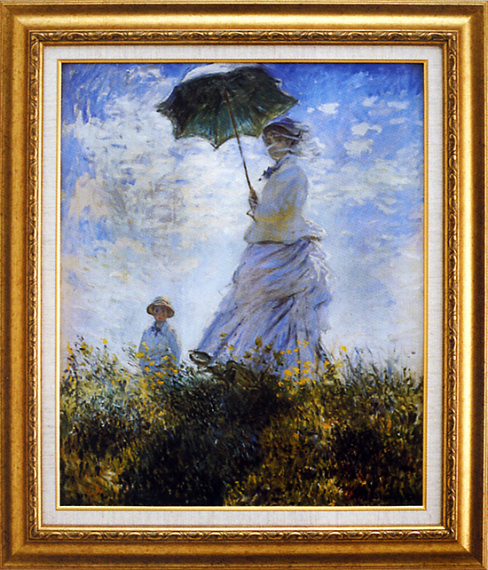 絵画 モネ『日傘をさす女』 mone-1 K0228F まっくろく 